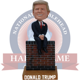Donald Trump on Brick Wall Bobblehead