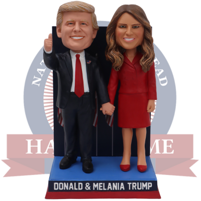 Donald and Melania Trump Election Night Victory Dual Bobblehead (Presale)