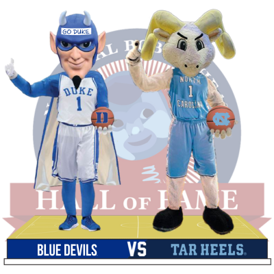Duke vs. North Carolina Basketball Rivalry Bobblehead (Presale)