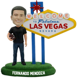 Fernando Mendoza Welcome to Las Vegas Sign Bobblehead (Presale)