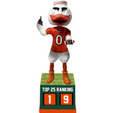 Miami Hurricanes Football Top 25 Ranking Tracker Bobblehead (Presale)