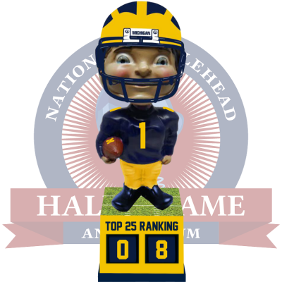 Michigan Wolverines Football Top 25 Ranking Tracker Bobblehead (Presale)