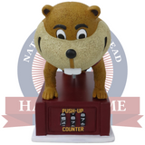 Goldy Gopher Minnesota Golden Gophers Mascot Push-Up Counter Bobblehead (Presale)