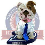 Griff II Drake Bulldogs Blue Tie Bobblehead (Presale)