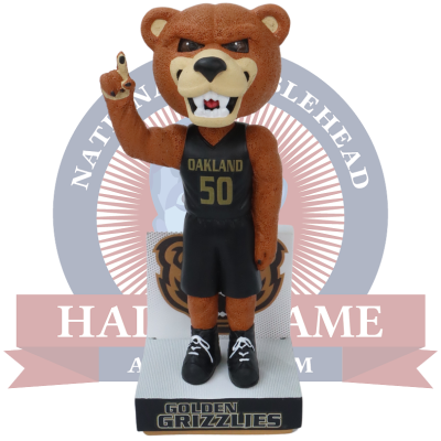 Grizz Oakland Golden Grizzlies Mascot Bobblehead