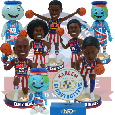Harlem Globetrotters 100th Anniversary Bobblehead Set of 9 (Presale)