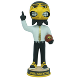Herky the Hawk Iowa Hawkeyes Mascot Gold Tie Basketball Bobblehead (Presale)
