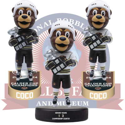 Coco the Bear Hershey Bears Mascot 2024 Calder Cup Champions Bobblehea ...