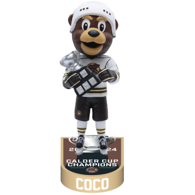 Coco the Bear Hershey Bears Mascot 2024 Calder Cup Champions Bobblehea ...