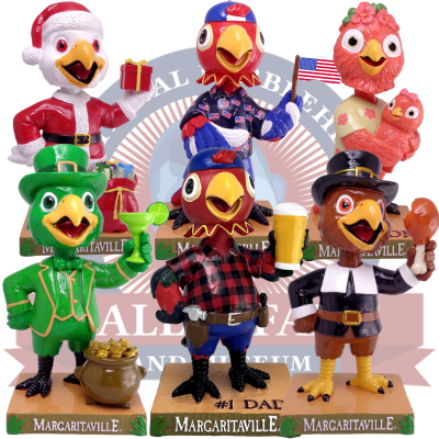 Holiday Margaritaville Parrot Bobbleheads (Presale)