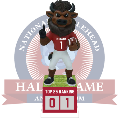 Hoosier the Bison Indiana Hoosiers Football Top 25 Ranking Tracker Bobblehead (Presale)