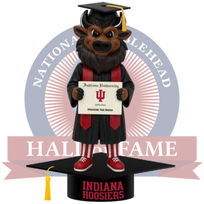 Hoosier the Bison Indiana Hoosiers Mascot Graduation Bobblehead (Presale)