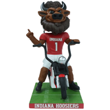 Hoosier the Bison Indiana Hoosiers Mascot Motorcycle Bobblehead (Presale)