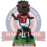 Hoosier the Bison Indiana Hoosiers Mascot Motorcycle Bobblehead (Presale)