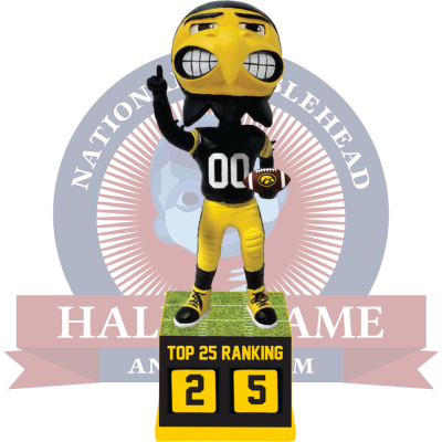 Iowa Hawkeyes Football Top 25 Ranking Tracker Bobblehead (Presale)