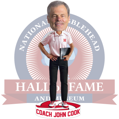 John Cook Nebraska Cornhuskers Coach Bobblehead (Presale)