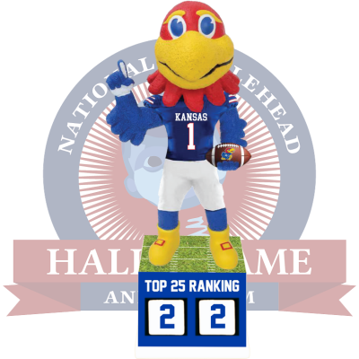 Kansas Jayhawks Football Top 25 Ranking Tracker Bobblehead (Presale)