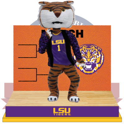 LSU Tigers Basketball Mike the Tiger Dancing in March Bobblehead (Presale)