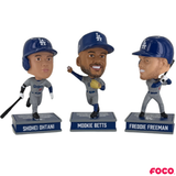 Los Angeles Dodgers 2025 World Series Champions 3 Pack Mini Bighead Bobbleheads