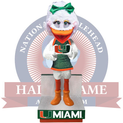 Gertrude “Gigi” the Ibis Miami Hurricanes Female Mascot Bobblehead (Presale)