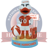 Miami Hurricanes Sebastian the Ibis Welcome to Miami Bobblehead (Presale)