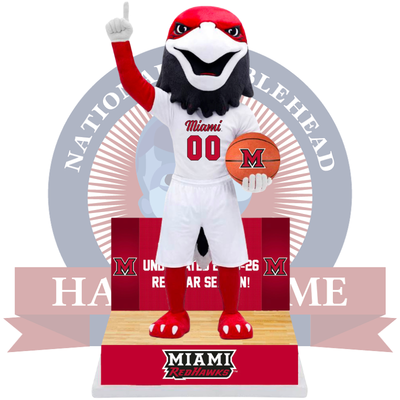 Miami RedHawks 2025-26 Basketball Undefeated Regular Season Bobblehead (Presale)
