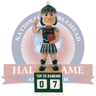 Michigan State Spartans Basketball Top 25 Ranking Tracker Bobblehead (Presale)