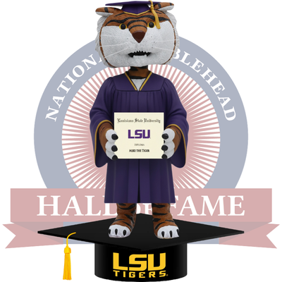 Mike the Tiger LSU Tigers Mascot Graduation Bobblehead (Presale)