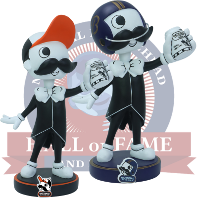 Mr. Boh National Bohemian Beer Football and Baseball Bobbleheads (Presale)