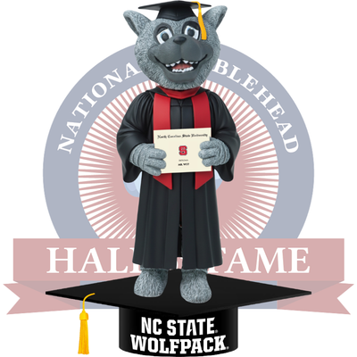 Mr. Wuf NC State Wolfpack Mascot Graduation Bobblehead (Presale)
