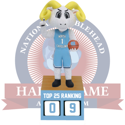 North Carolina Tar Heels Basketball Top 25 Ranking Tracker Bobblehead (Presale)