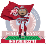 Brutus Buckeye Ohio State Buckeyes Flag Bobblehead (Presale)