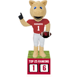 Oklahoma Sooners Football Top 25 Ranking Tracker Bobbleheads (Presale)