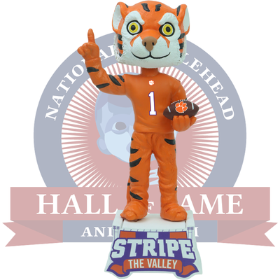 The Tiger Clemson Tigers Mascot Stripe the Valley Bobblehead (Presale)