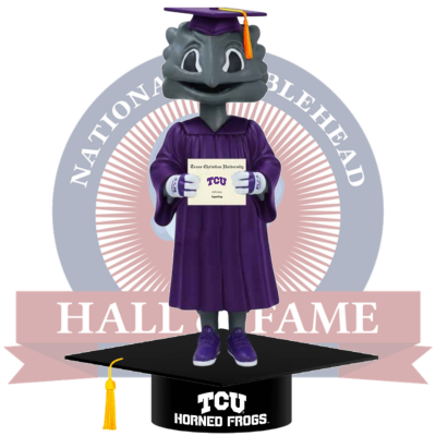 SuperFrog TCU Horned Frogs Mascot Graduation Bobblehead (Presale)