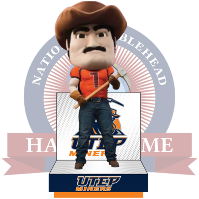 Paydirt Pete UTEP Miners Mascot Bobblehead (Presale)