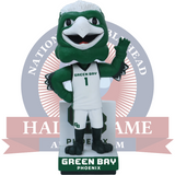 Phlash the Phoenix Green Bay Phoenix Mascot Bobblehead