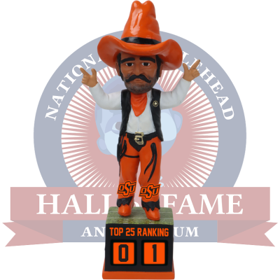 Pistol Pete Oklahoma State Cowboys Football Top 25 Ranking Tracker Bobblehead