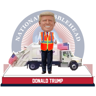 Donald Trump Garbage Truck Bobblehead (Presale)