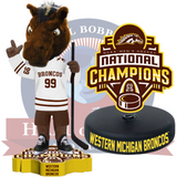 Western Michigan Broncos 2025 NCAA Men's Hockey National Champions Bobbleheads (Presale)