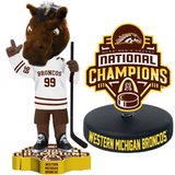 Western Michigan Broncos 2025 NCAA Men's Hockey National Champions Bobbleheads (Presale)