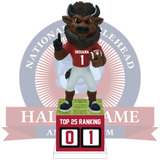 Hoosier the Bison Indiana Hoosiers Football Top 25 Ranking Tracker Bobblehead (Presale)