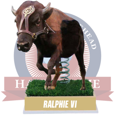 Ralphie VI Colorado Buffaloes Live Mascot Bobblehead (Presale)
