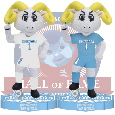 Rameses North Carolina Tar Heels Mascot 2024 Women's Soccer National Champions Bobbleheads (Presale)