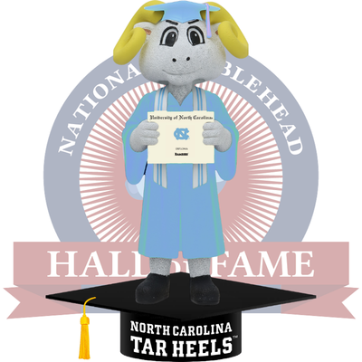 Rameses North Carolina Tar Heels Mascot Graduation Bobblehead (Presale)