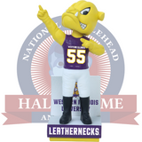 Rocky the Bulldog Western Illinois Leathernecks Mascot Bobblehead