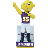 Rocky the Bulldog Western Illinois Leathernecks Mascot Bobblehead