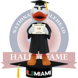 Sebastian the Ibis Miami Hurricanes Mascot Graduation Bobblehead (Presale)