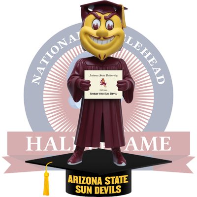 Sparky the Sun Devil Arizona State Sun Devils Mascot Graduation Bobblehead (Presale)