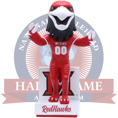 Swoop the RedHawk Miami RedHawks Mascot Bobblehead (Presale)